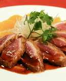 鴨胸肉のソテー・スイートオレンジソース