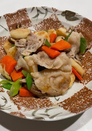 長芋と豚肉のオイスターソース炒め-レシピのメイン写真