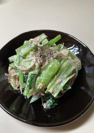 栄養たっぷり&簡単！ツナと小松菜のサラダ-レシピのメイン写真