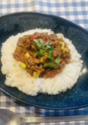 アスパラドライカレー-レシピのメイン写真
