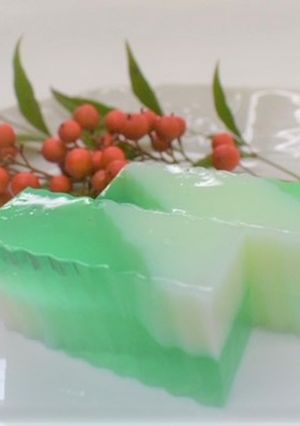 【郷土料理】牛乳二色寒天-レシピのメイン写真