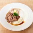 牛肉と豚肉のあいのりぶっかけうどん