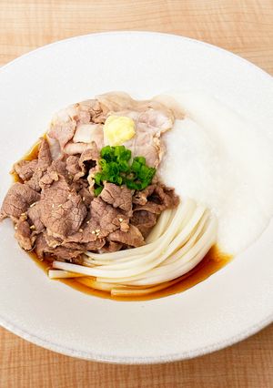 牛肉と豚肉のあいのりぶっかけうどん-レシピのメイン写真
