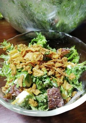 山葵菜のチーズサラダ-レシピのメイン写真
