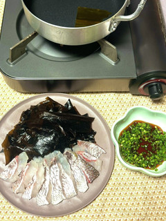 生わかめと皮付き真鯛のしゃぶしゃぶ-レシピのメイン写真