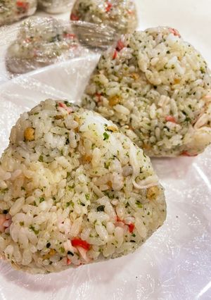 カニカマ青のりおにぎり-レシピのメイン写真