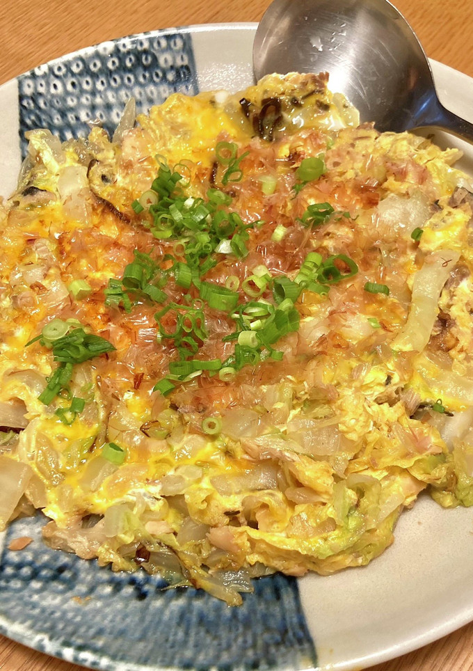 簡単！シャケ缶（サバ缶）と白菜の卵とじ-レシピのメイン写真