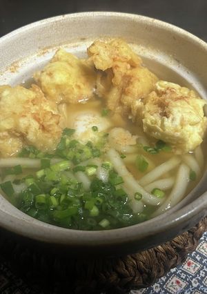 鶏白湯(パイタン)鍋焼きうどん-レシピのメイン写真
