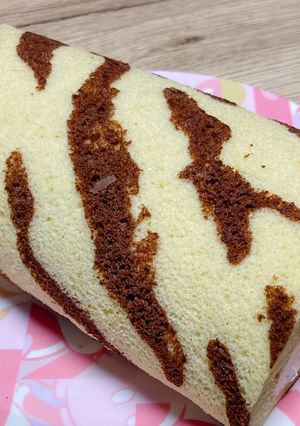 虎柄ロールケーキ-レシピのメイン写真