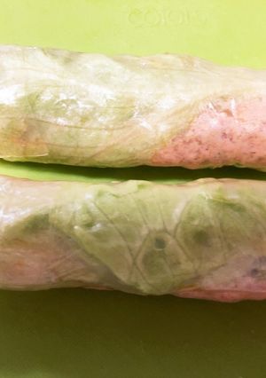 ツナ缶と竹輪でおつまみ その1(生春巻)-レシピのメイン写真