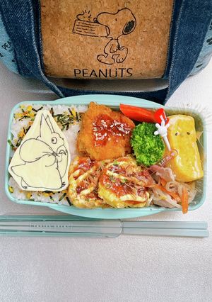 毎日高校男子弁当 キャラ弁 トトロ-レシピのメイン写真