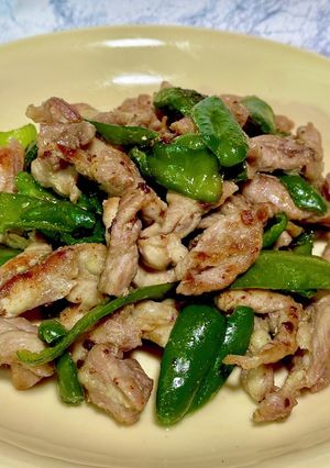 ピーマンせせり鶏肉の塩炒め(身内専用)-レシピのメイン写真