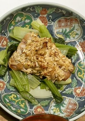 サバのえのきみそ焼き【健康推進課】-レシピのメイン写真