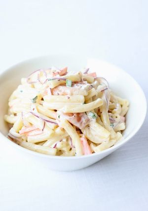 円やかな【ヨーグルト入りマカロニサラダ】-レシピのメイン写真