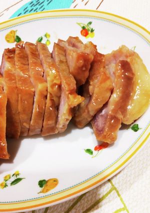 簡単レンジチャーシュー豚肉かたまり肉-レシピのメイン写真