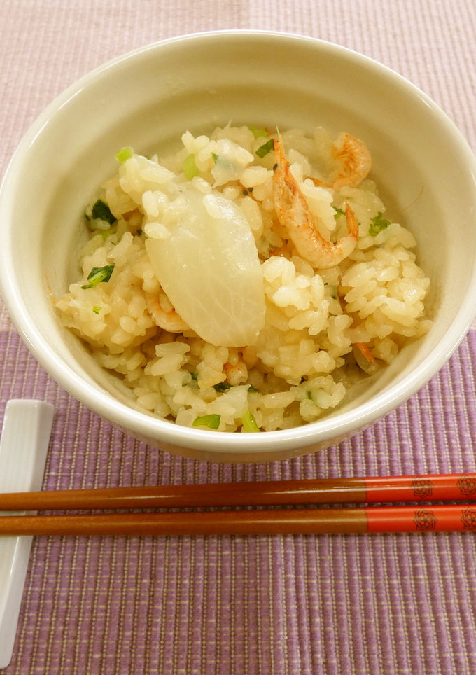 かぶと桜えびの炊き込みご飯-レシピのメイン写真
