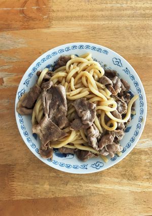 簡単豚肉焼きうどん-レシピのメイン写真