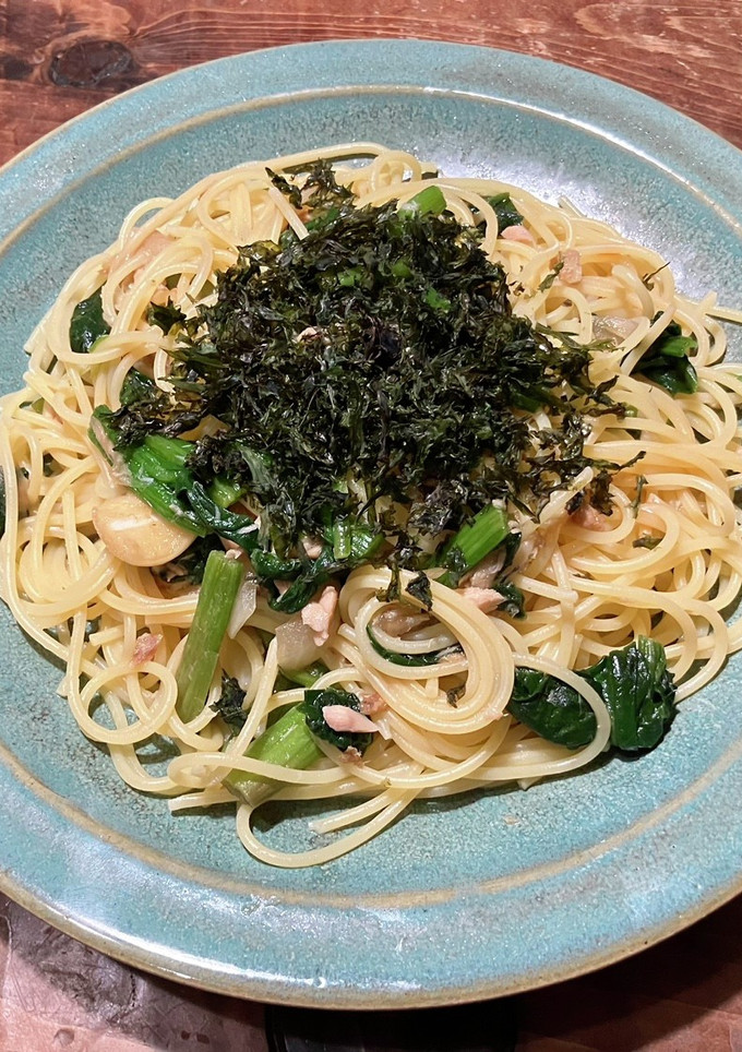 あおさと柚子を使った香り和風パスタ-レシピのメイン写真