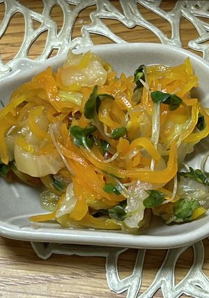 白菜と人参の酢醤油和え-レシピのメイン写真