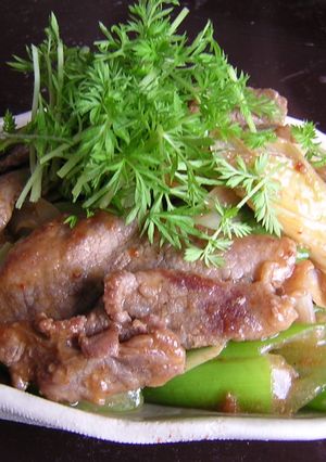 ネギと牛肉のちょい辛炒め-レシピのメイン写真