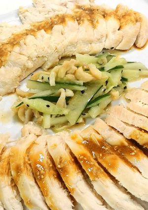 電子レンジ♪♪鶏の塩麹酒蒸し★動画あり★-レシピのメイン写真