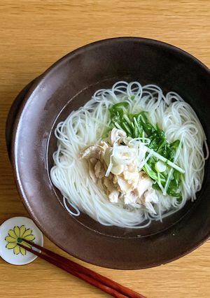 【鶏塩にゅうめん】胃に染みる15分レシピ-レシピのメイン写真