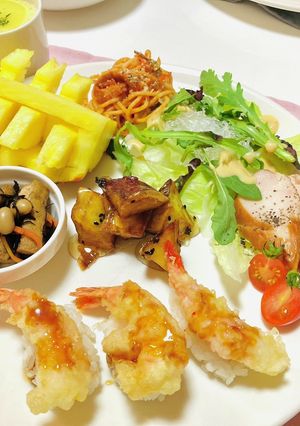 海老の天ぷらで海老天握りメインごはん-レシピのメイン写真