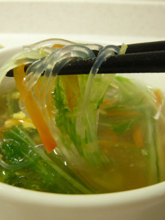 *水菜と新にんじんのはるさめスープ*-レシピのメイン写真