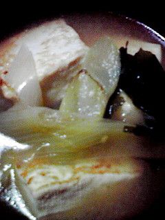 焼きネギと焼き豆腐の味噌汁-レシピのメイン写真