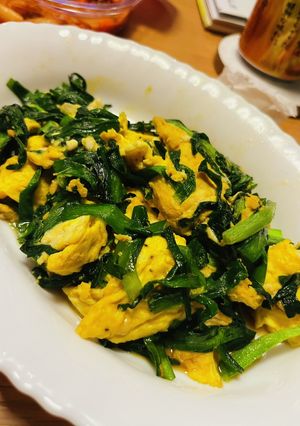 ご飯がすすむ！ニラ玉オイスター炒め-レシピのメイン写真