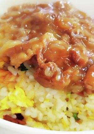 お手軽牛肉あんかけチャーハン-レシピのメイン写真