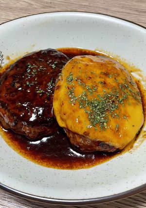煮込みハンバーグ-レシピのメイン写真