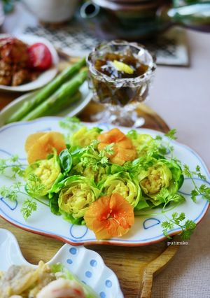 春のお弁当付け合わせに♪芽キャベツでお花-レシピのメイン写真