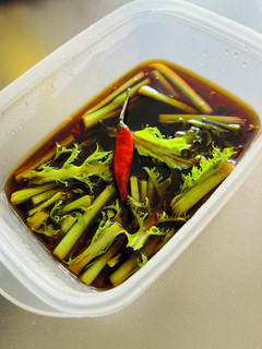 わさび菜の醤油漬け-レシピのメイン写真