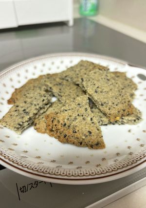 グルテンフリーの自家製米粉のごまクッキー-レシピのメイン写真