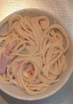 野菜たっぷりの明太子スパサラ-レシピのメイン写真