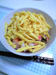 鮭ごはん錦糸たまご-レシピのメイン写真