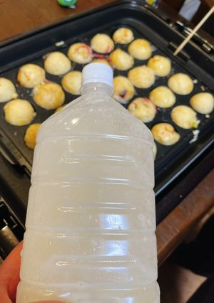 たこ焼きの生地は，ペットボトルに！-レシピのメイン写真