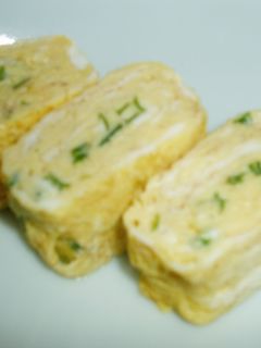 ねぎ臭くない!ねぎ入り卵焼き お弁当にも-レシピのメイン写真
