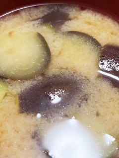 ナスの味噌汁-レシピのメイン写真
