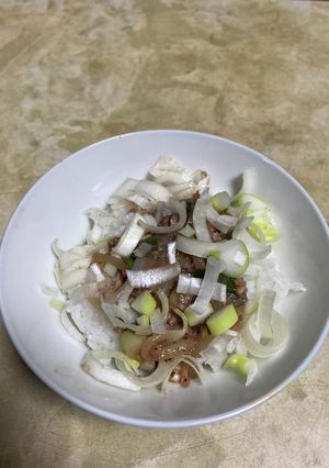 ネギ多めのヤリイカの丼-レシピのメイン写真