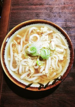 お出汁の効いた減塩醤油かきたまうどん-レシピのメイン写真
