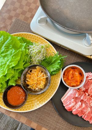 手作り味噌と野菜たっぷり♪サムギョプサル-レシピのメイン写真