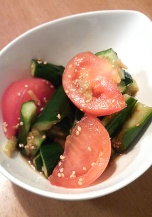 つわりにさっぱりキュウリとトマト-レシピのメイン写真