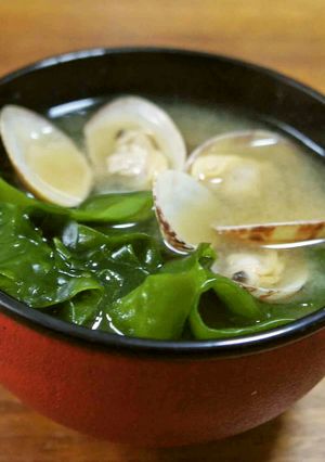 生わかめとあさりのみそ汁-レシピのメイン写真