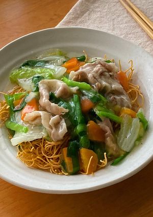 *ほったらかし*あんかけ皿うどん*-レシピのメイン写真