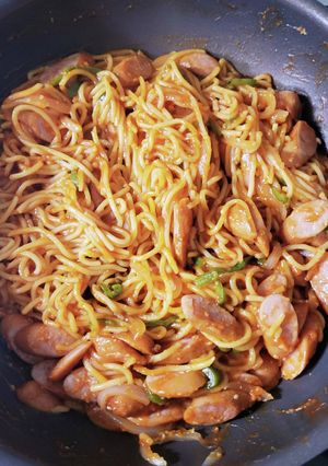 水漬けパスタのナポリタン手抜きver.-レシピのメイン写真