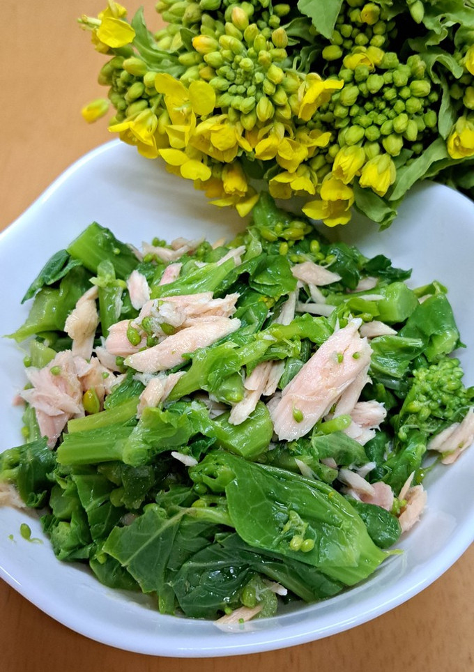 菜の花とシーチキンの和え物　簡単-レシピのメイン写真