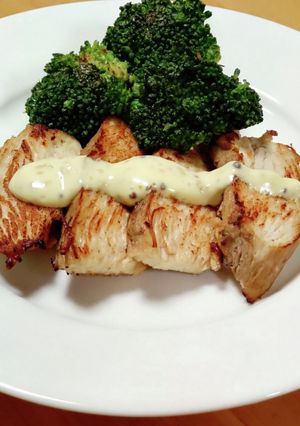 焼き鶏チャーシューのマヨマスタード-レシピのメイン写真