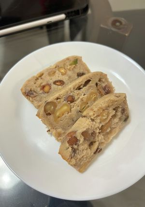 ナッツたっぷり！バナナウイスキーケーキ-レシピのメイン写真